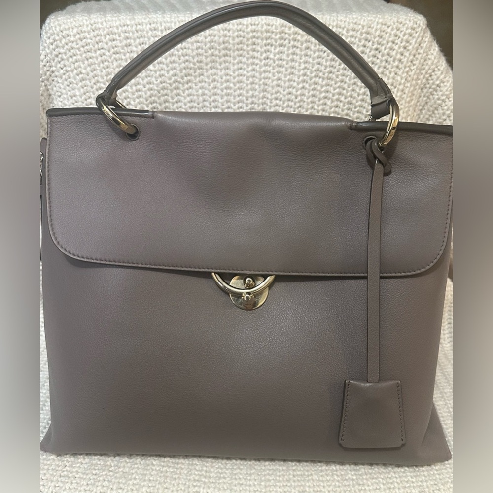Salvatore Ferragamo Jet Set Top Handle Large Leather Bag